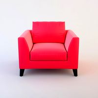 Pink armchair