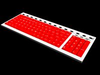 Fire Red Keyboard