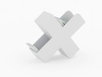 Crate and Barrel X white book caddy