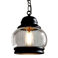 Iron Built Matte Black Vintage Pendant 2