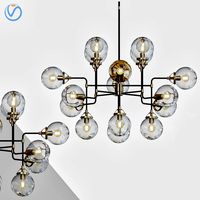 Bistro Globe Clear Glass Chandelier
