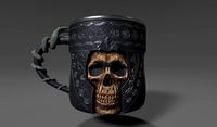 Gothic Horror Skull Mug