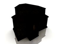 low polygon fantasy house