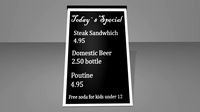 Restaurant Sandwhich Board