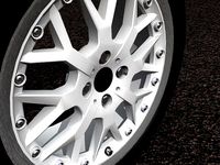 R90 3 piece cross spoke alloy wheel