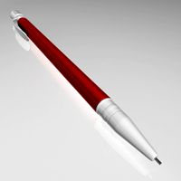 Mechanical pencil editable design 3D model