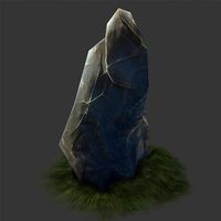 Stone stele Low-Poly