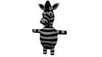 Funny Cartoon Zebra