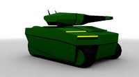 Low poly tank
