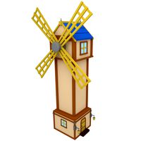Wind Mill Low Poly