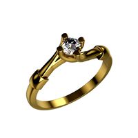 N004 Engagement diamond ring Size 17mm