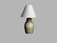 Antique ceramic lamp