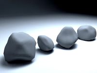 low poly rock