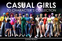 Casual Girls Collection - Ultimate Bundle - Streetwear Stylized Woman Characters