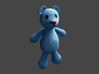 Teddy Bear Blue Standing
