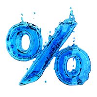 Liquid Percent Symbol