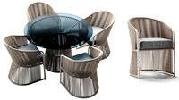 TIBIDABO Table and TIBIDABO Dining armchair