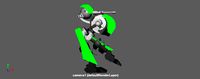 Robot with Gun Riged