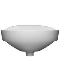 Wall Hung Half Round Wash Basin