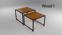 Wooden table with extension