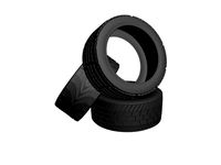 3 tyre set 3D Model