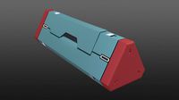 Sci-fi hipoly container