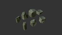 Stylized stone set