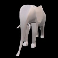 Elephant Low Poly