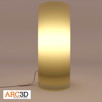 Yellow glass lamp