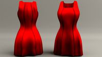 Square Neck Dress