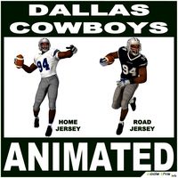 Dallas Black American Football Player CG 3D Model