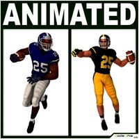 American Football Players Pack 3D Model