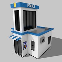 Low Poly Police Station