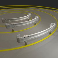 Guardrail - Japanese curved and dirty - low poly