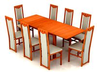 Dining Table and chairs V4 - 2 textures