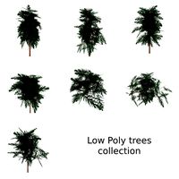Low Poly Trees Collection 1