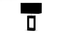 Reflections black finished table lamp