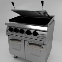 Commercial Kitchen 700 Series Grill Gas Griddle 3D Model