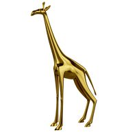 Golden giraffe figurine