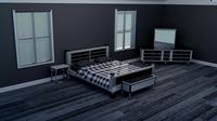 grey wood bedroom set