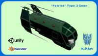 Spaceship Patriot Type 2 Green