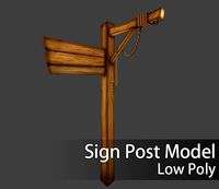 Medieval Post Sign