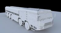 Chinese DF-100 Missile 3D model