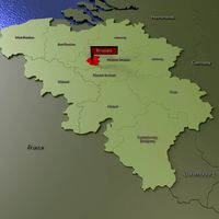 Belgium 3d map