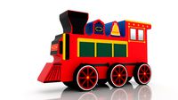 Toy wood train