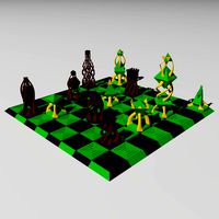 GeoSpiral Chess Set