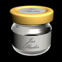 Glass jar with metal lid - mini