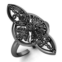 Arabesque four leaves ring