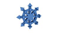 snowflake low poly snow