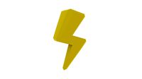 thunder / lightning / flash low poly